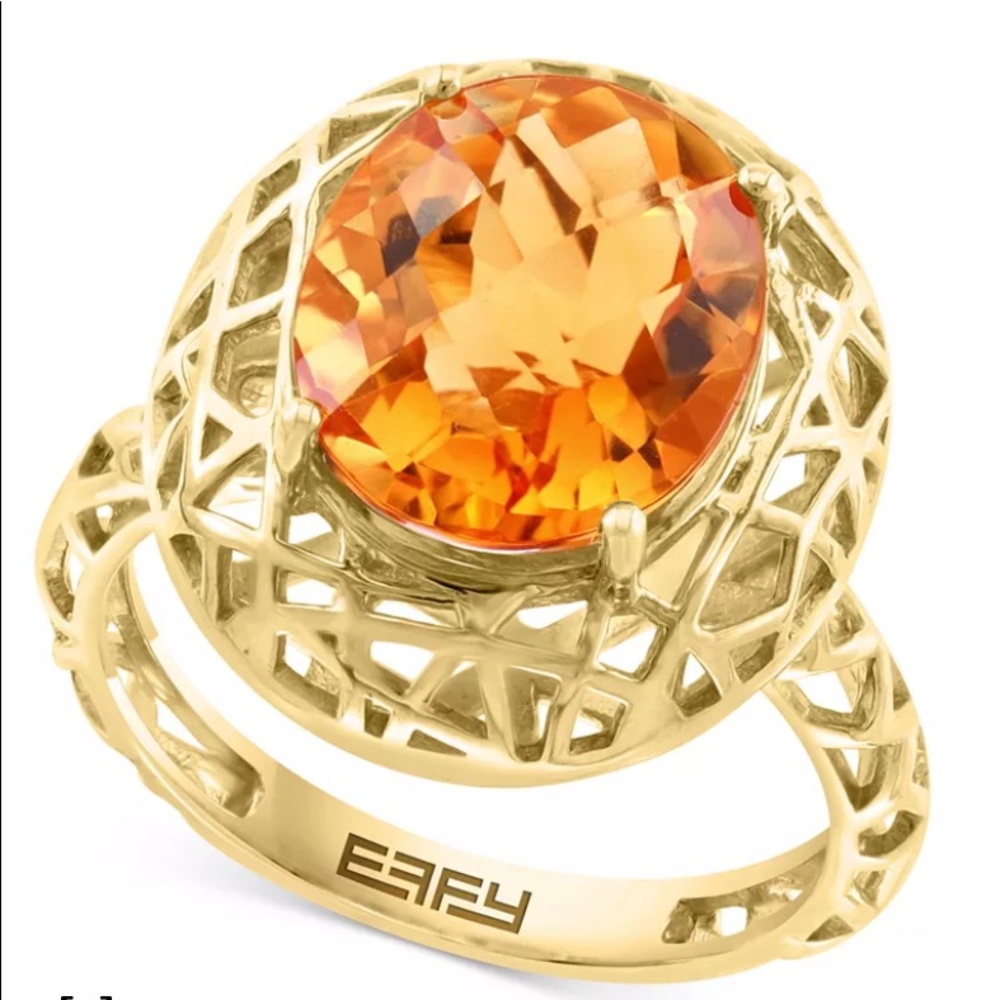 Effy Citrine Oval Statement Ring - image 7